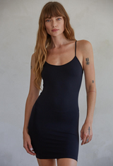 Barely There Black Slip