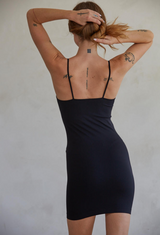 Barely There Black Slip