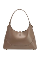 Caroline Taupe Recycled Vegan Shoulder Bag