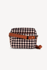 Camera Bag In Ink Gingham