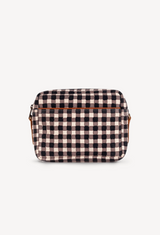 Camera Bag In Ink Gingham