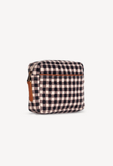 Camera Bag In Ink Gingham