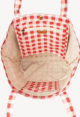Carryall Tote In Tomato Gingham