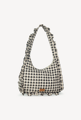 Momo Shoulder Bag In Ink Gingham