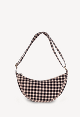 Moon Sling Bag In Ink Gingham