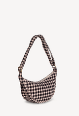 Moon Sling Bag In Ink Gingham