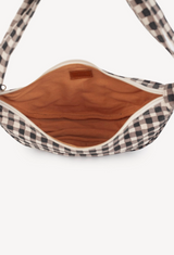 Moon Sling Bag In Ink Gingham
