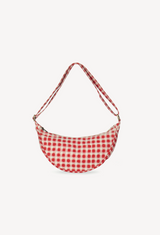 Moon Sling Bag In Tomato Gingham