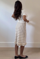 Polka Dot Party Midi Skirt