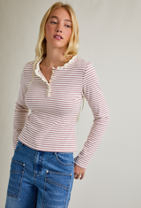 Lavender Stripes Top
