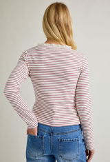 Lavender Stripes Top