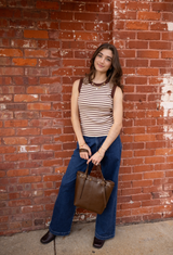 Espresso Stripes Top