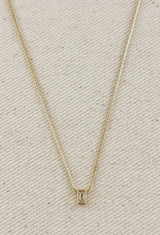 Mini CZ Baguette Necklace
