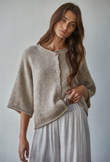 Kelsey Mocha Cardigan Top