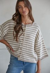 Morning Breeze Taupe Top