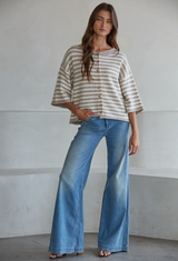 Morning Breeze Taupe Top