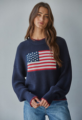 Americana Navy Sweater