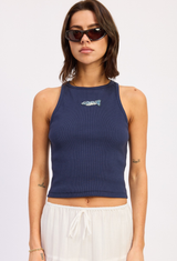 What A Catch Navy Tank