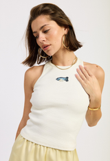 What A Catch White Tank