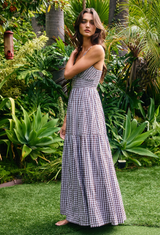 Teddy Gingham Midi Dress