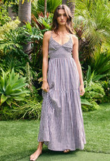 Teddy Gingham Midi Dress