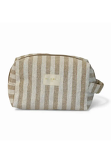 Sparkly Striped Makeup Bag