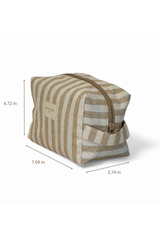 Sparkly Striped Makeup Bag