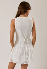 Eyelet Escape Mini Dress