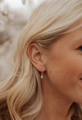 April Raindrop Dangle Hoops