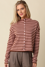 Bordeaux Striped Sweater