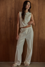 Cotton Pointelle Pants