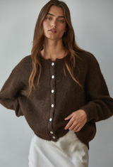The Boston Brown Cardigan