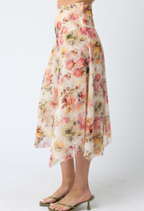 Rose Gardens Midi Skirt