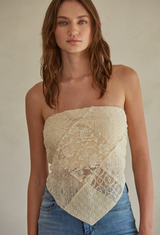 Pretty In Patchwork Tube Top