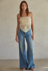 Pretty In Patchwork Tube Top