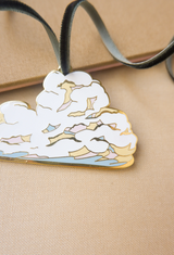 Cloud Enamel Christmas Tree Ornament