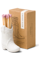 Cowboy Boot Match Holder - White