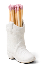 Cowboy Boot Match Holder - White