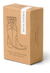 Cowboy Boot Match Holder - White