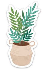 Basket Fern Plant Sticker