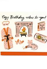 Cozy Birthday Vibes Card