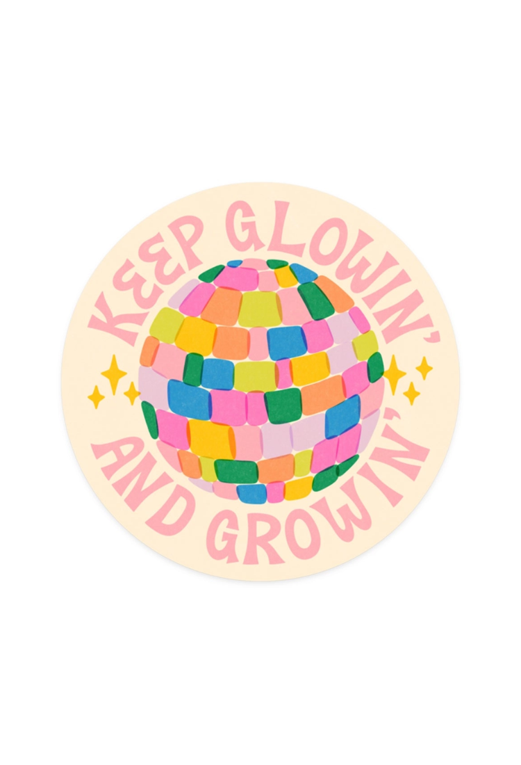 Glowing and Growing Sticker