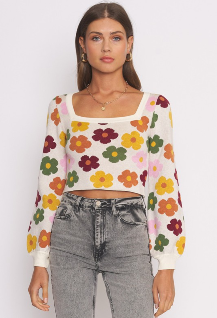 Flower Power Sweater