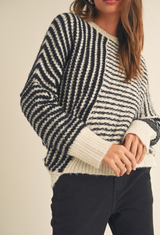 Not So Black & White Sweater