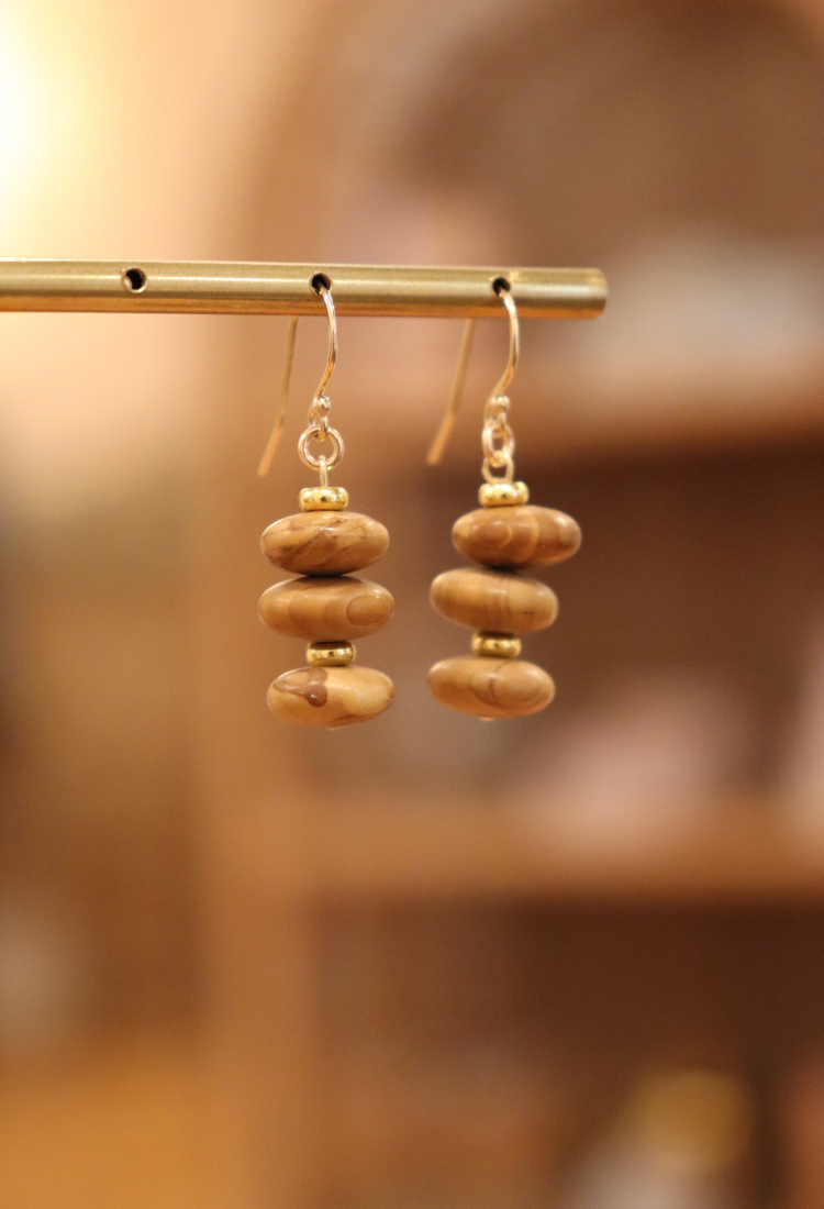 Wood Bead Earrings