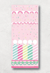 Happy Birthday Vintage Cake Matchbook