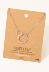 Double Circle Link Necklace