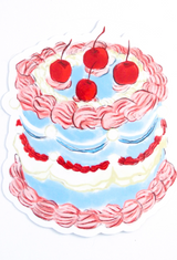 Vintage Cake Sticker
