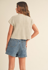 Fraser Stone Sweater Knit Top