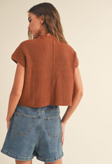 Fraser Toffee Sweater Knit Top
